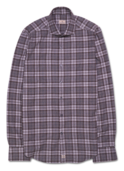 Sonrisa Flannel Blue Brown Check