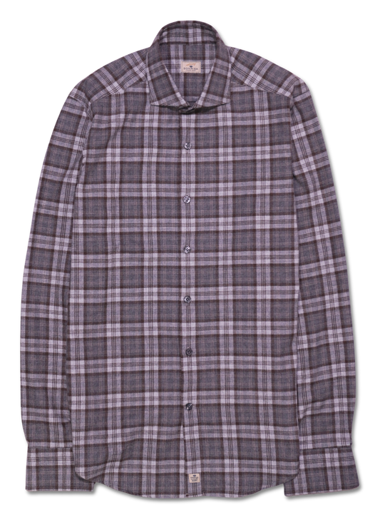 Sonrisa Flannel Blue Brown Check