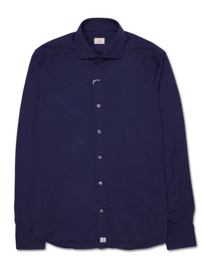 Sonrisa Shirt Lyocell Stretch Jersey Navy