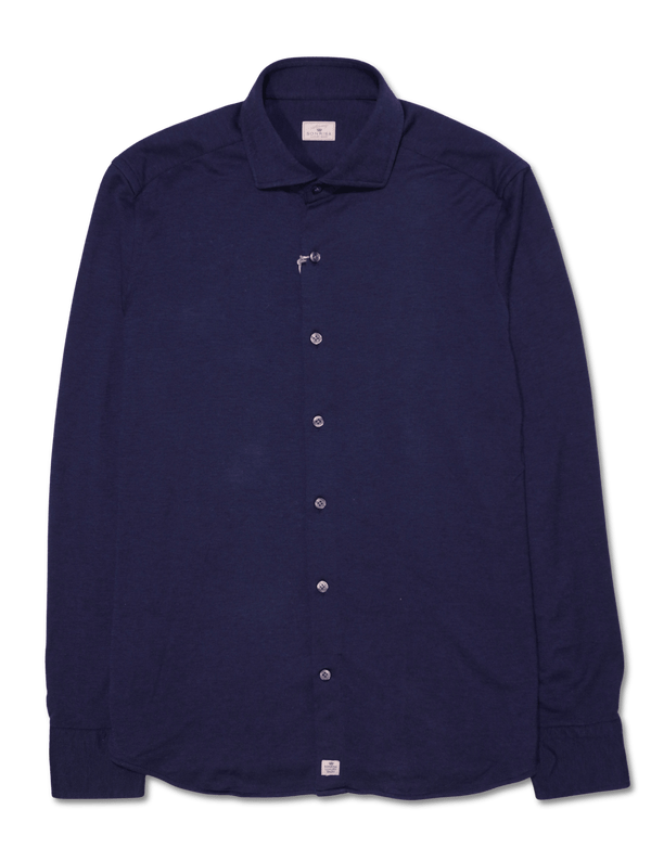 Sonrisa Shirt Lyocell Stretch Jersey Navy