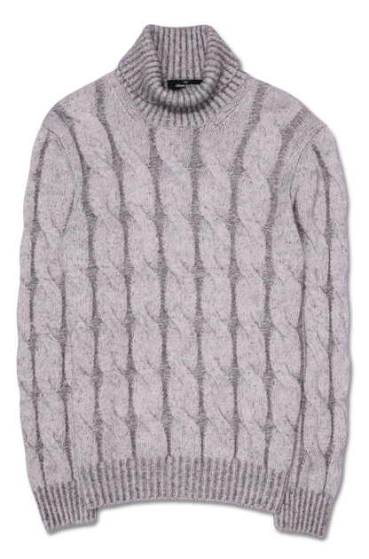 Gran Sasso Dolcevita Cashmere Alpaca Grey