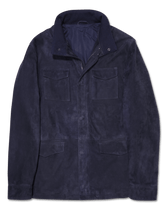 Zonda Suede Field Jacket Navy