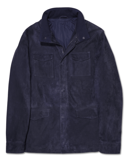 Zonda Suede Field Jacket Navy