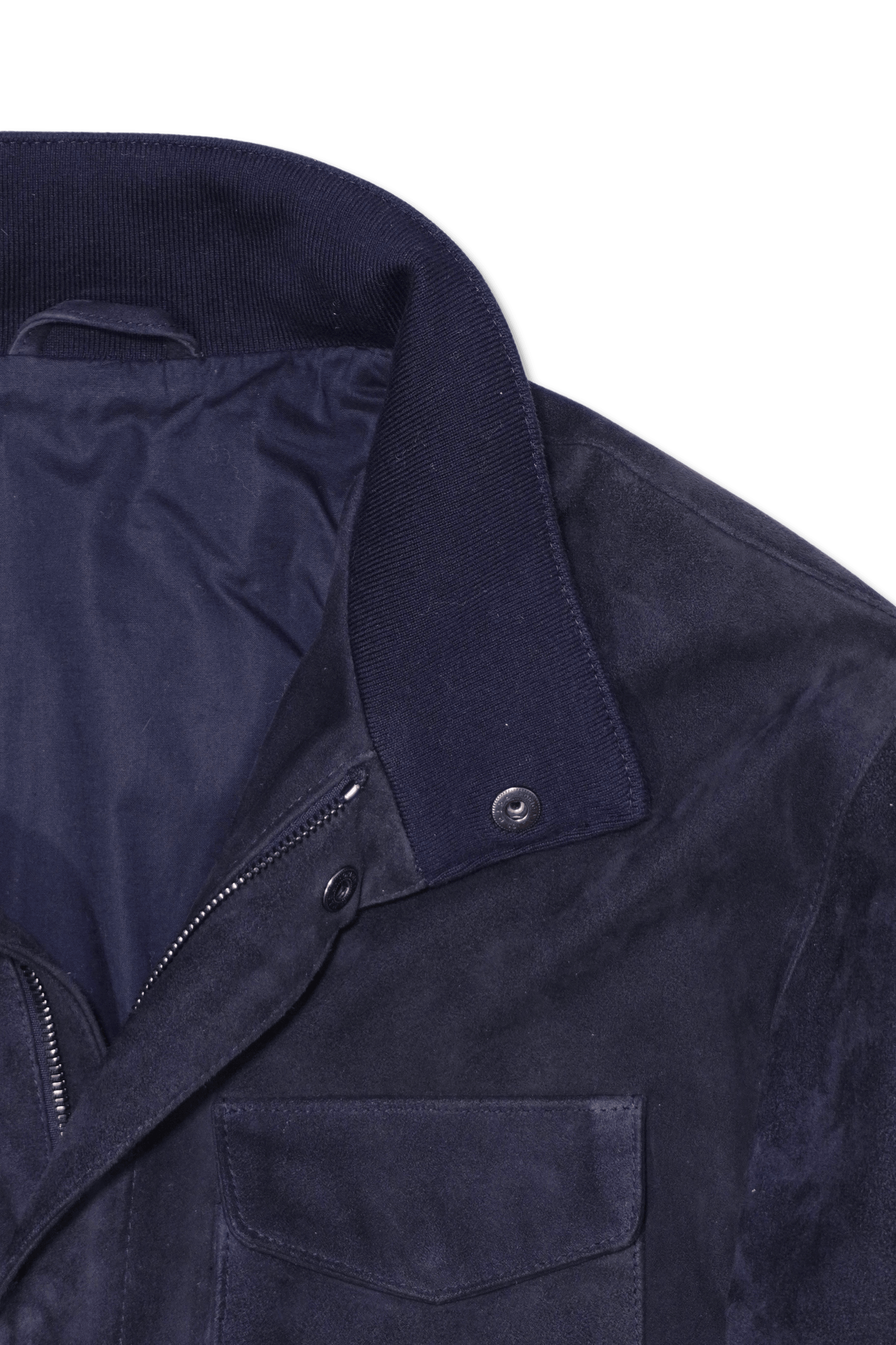 Zonda Suede Field Jacket Navy
