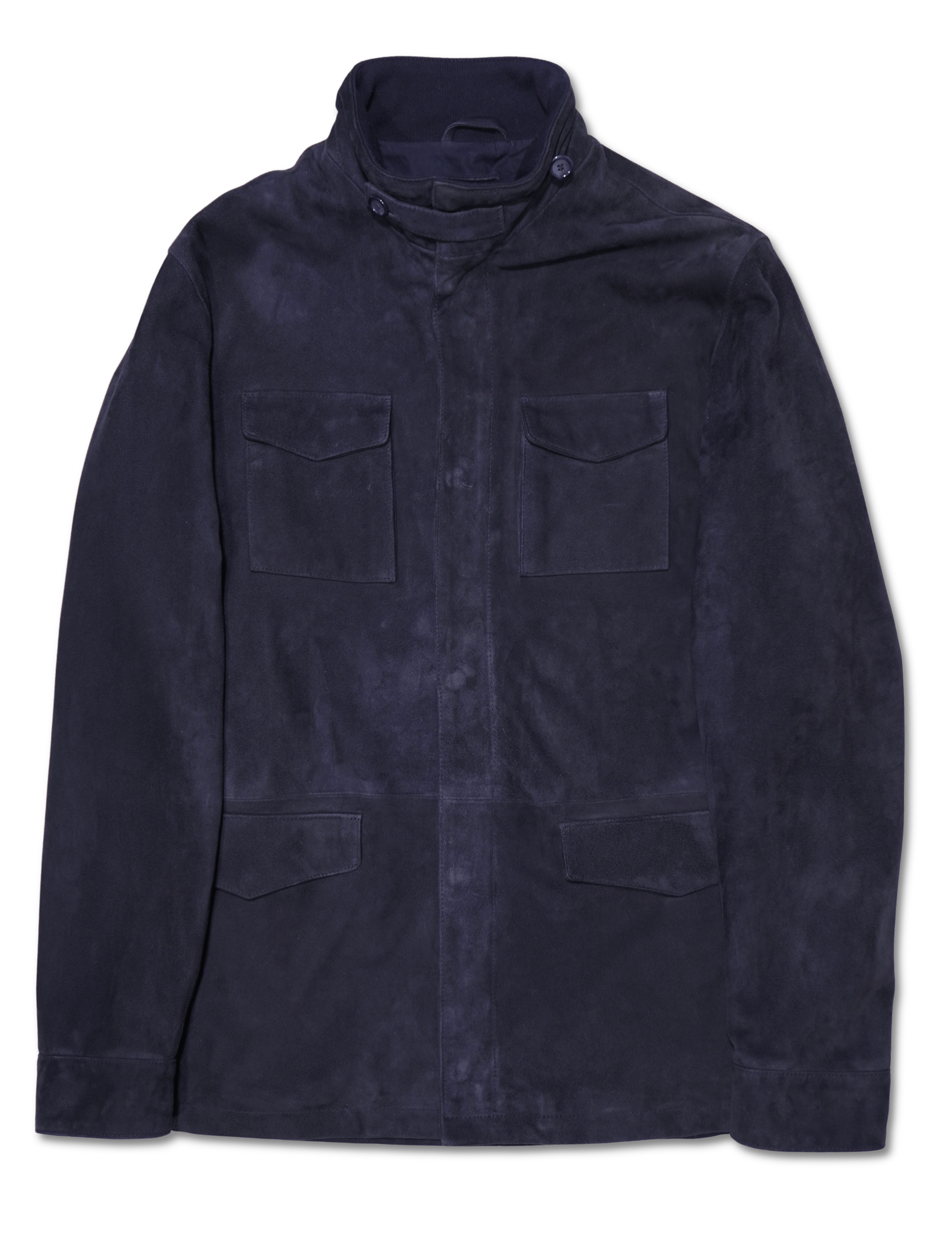 Zonda Suede Field Jacket Navy
