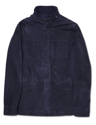Zonda Suede Field Jacket Navy