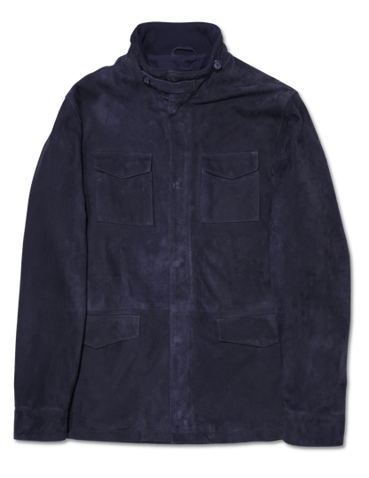 Zonda Suede Field Jacket Navy