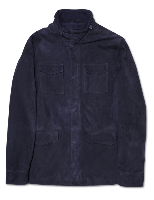 Zonda Suede Field Jacket Navy