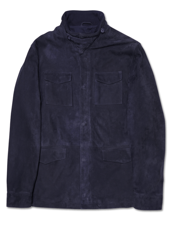 Zonda Suede Field Jacket Navy