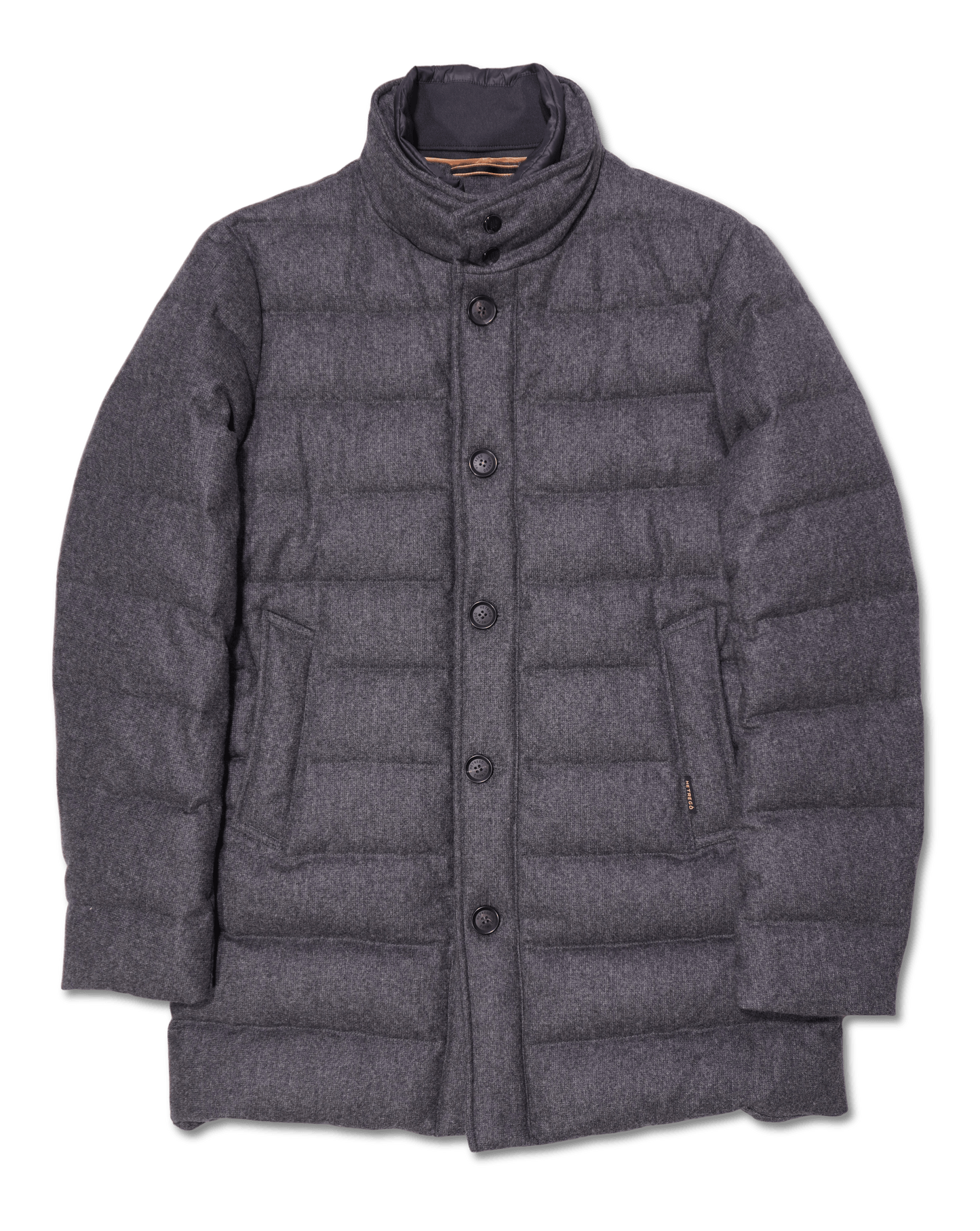 Hetrego Flannel Down Jacket Grey