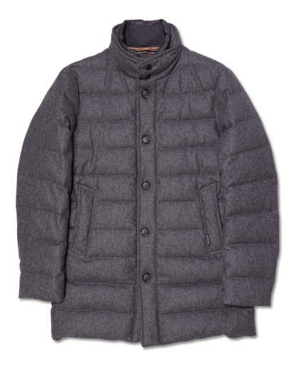 Hetrego Flannel Down Jacket Grey