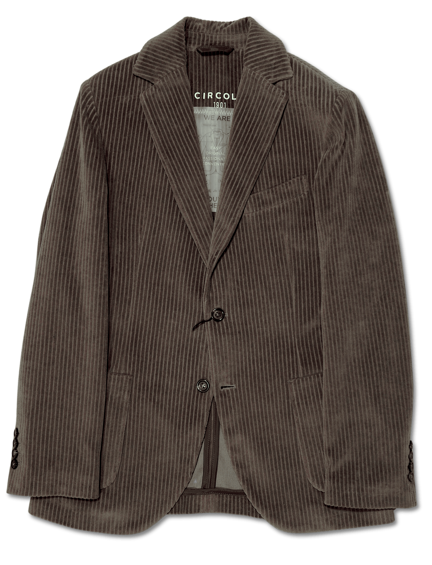Circolo Cord Blazer Taupe