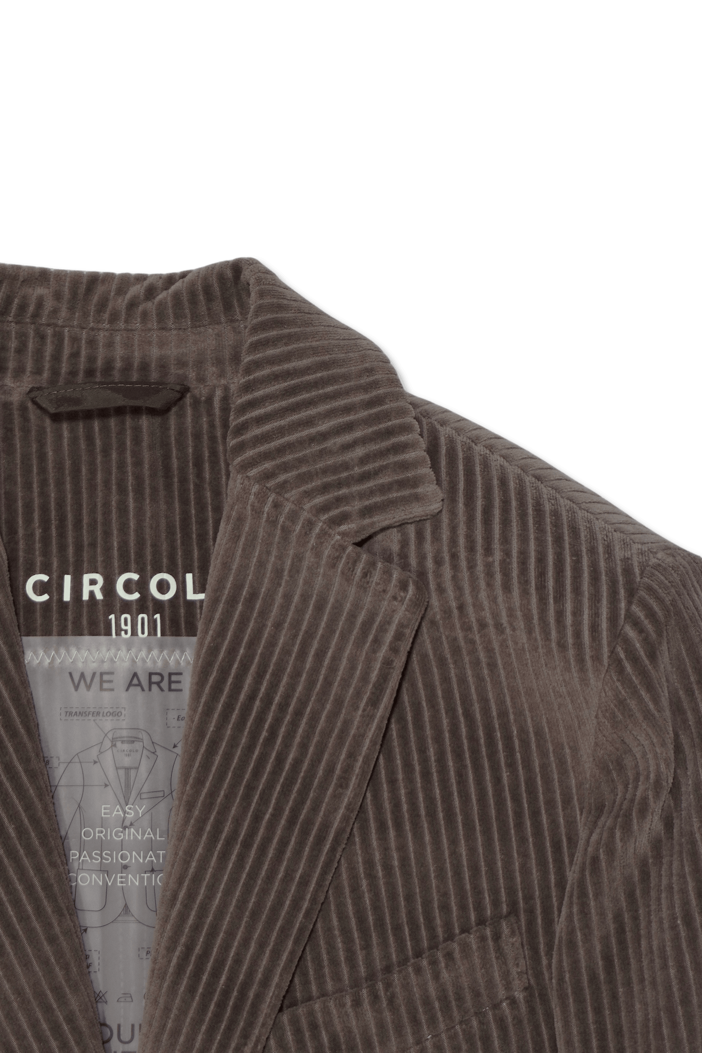 Circolo Cord Blazer Taupe