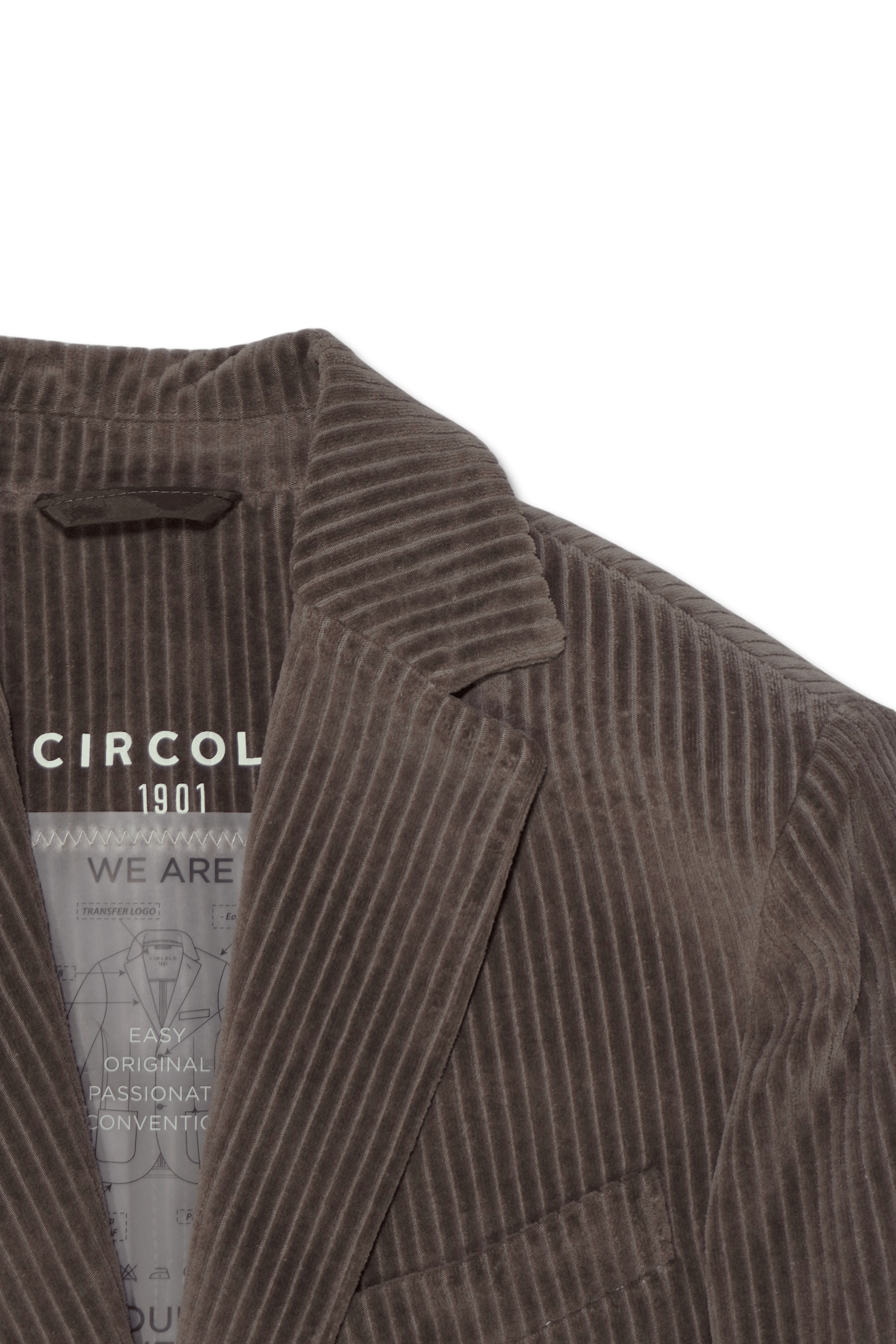 Circolo Cord Blazer Taupe