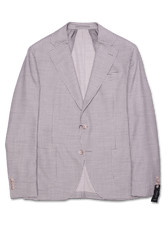 Sand Jacket Light Grey Houndstooth