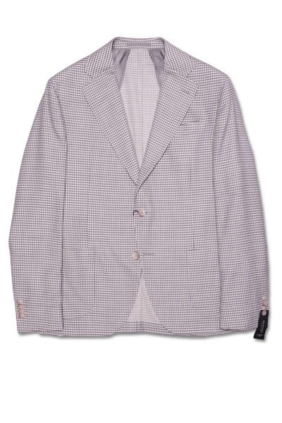 Sand Jacket Light Grey Houndstooth