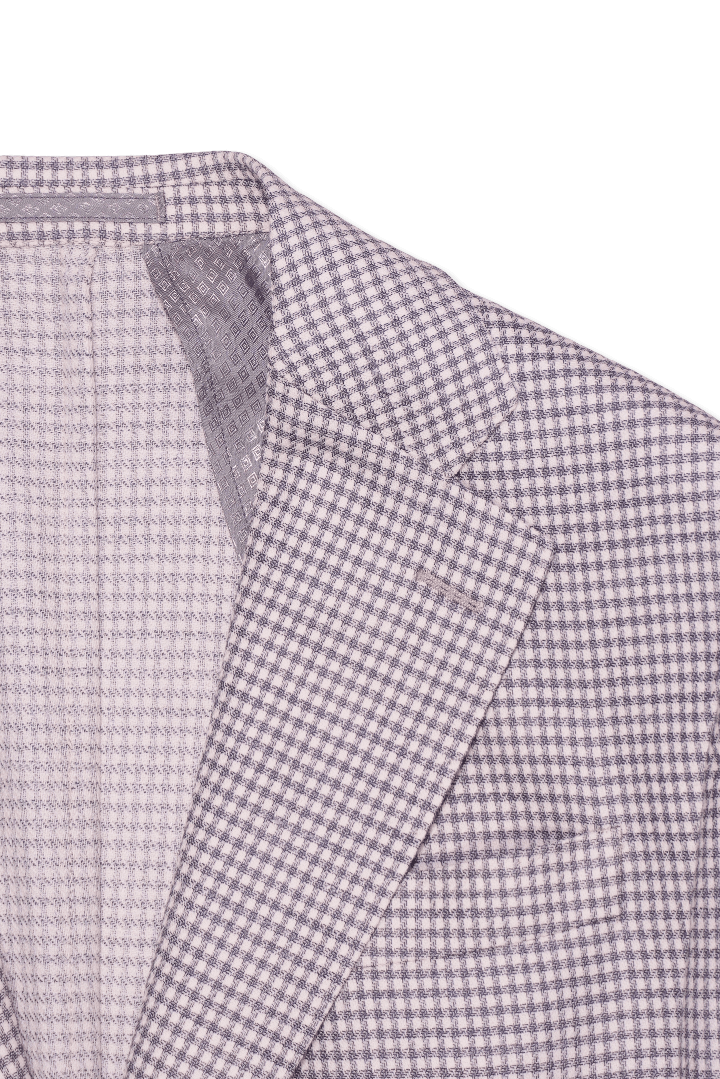 Sand Jacket Light Grey Houndstooth