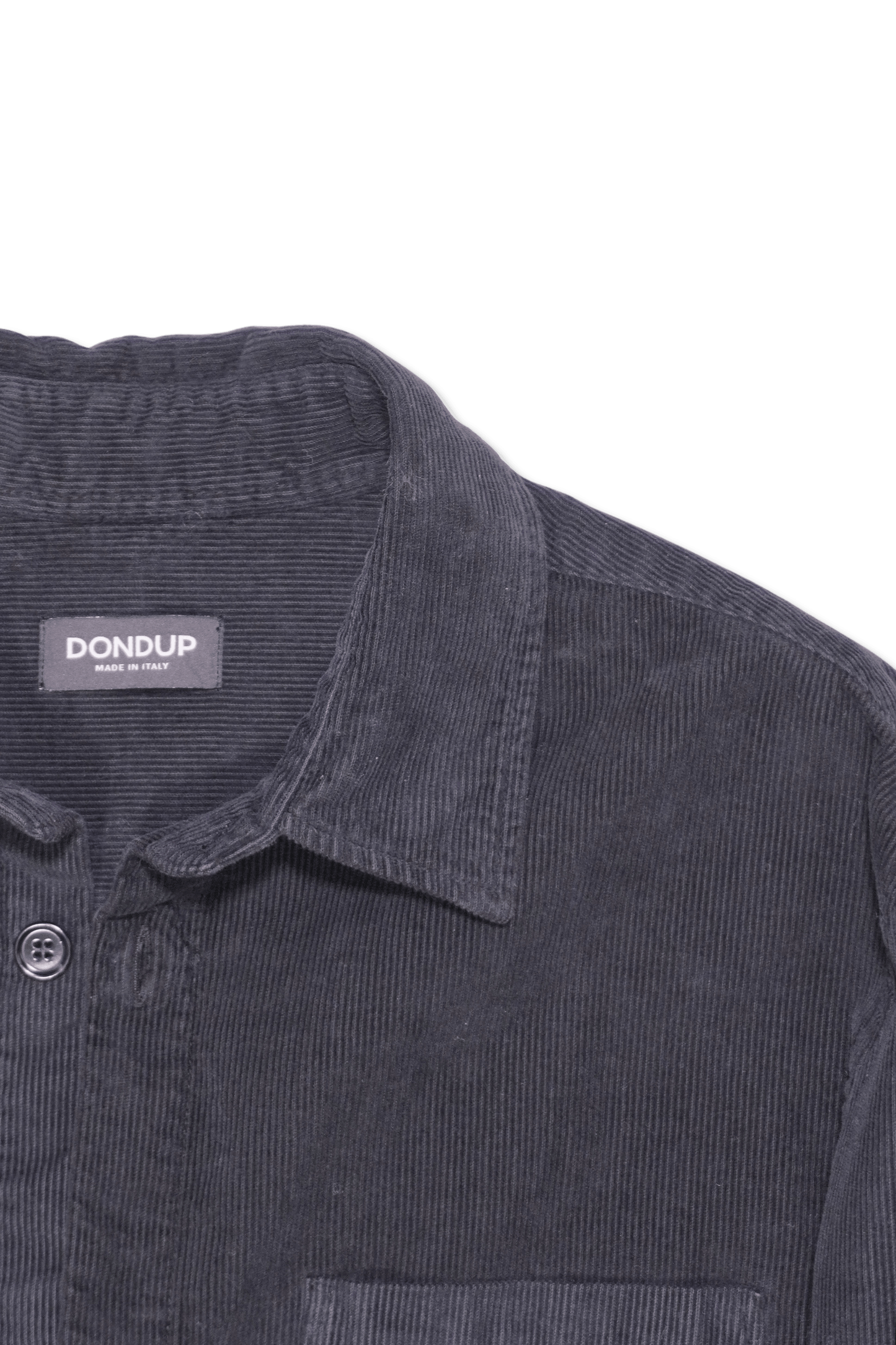 Dondup Cord Overshirt Black