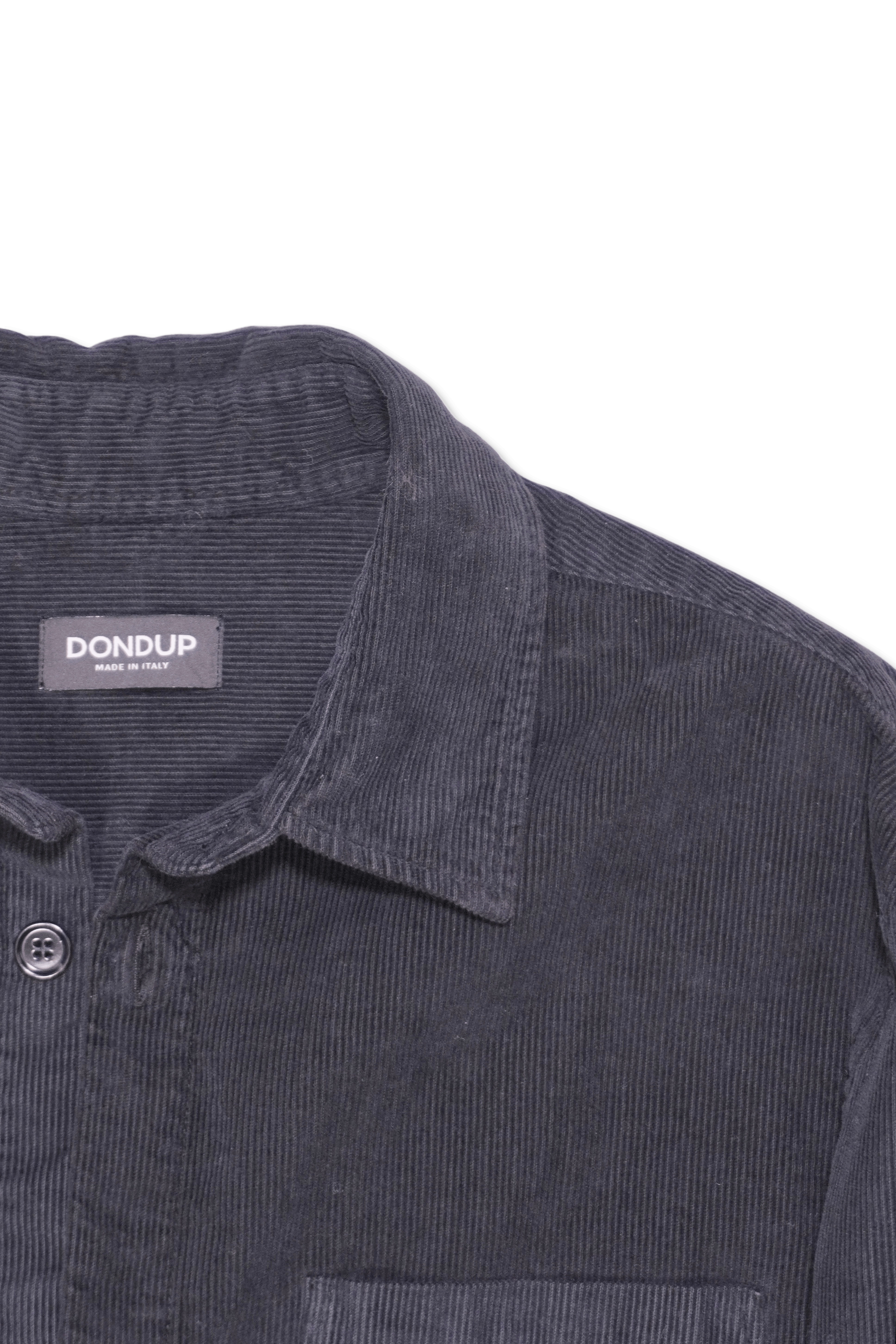 Dondup Cord Overshirt Black