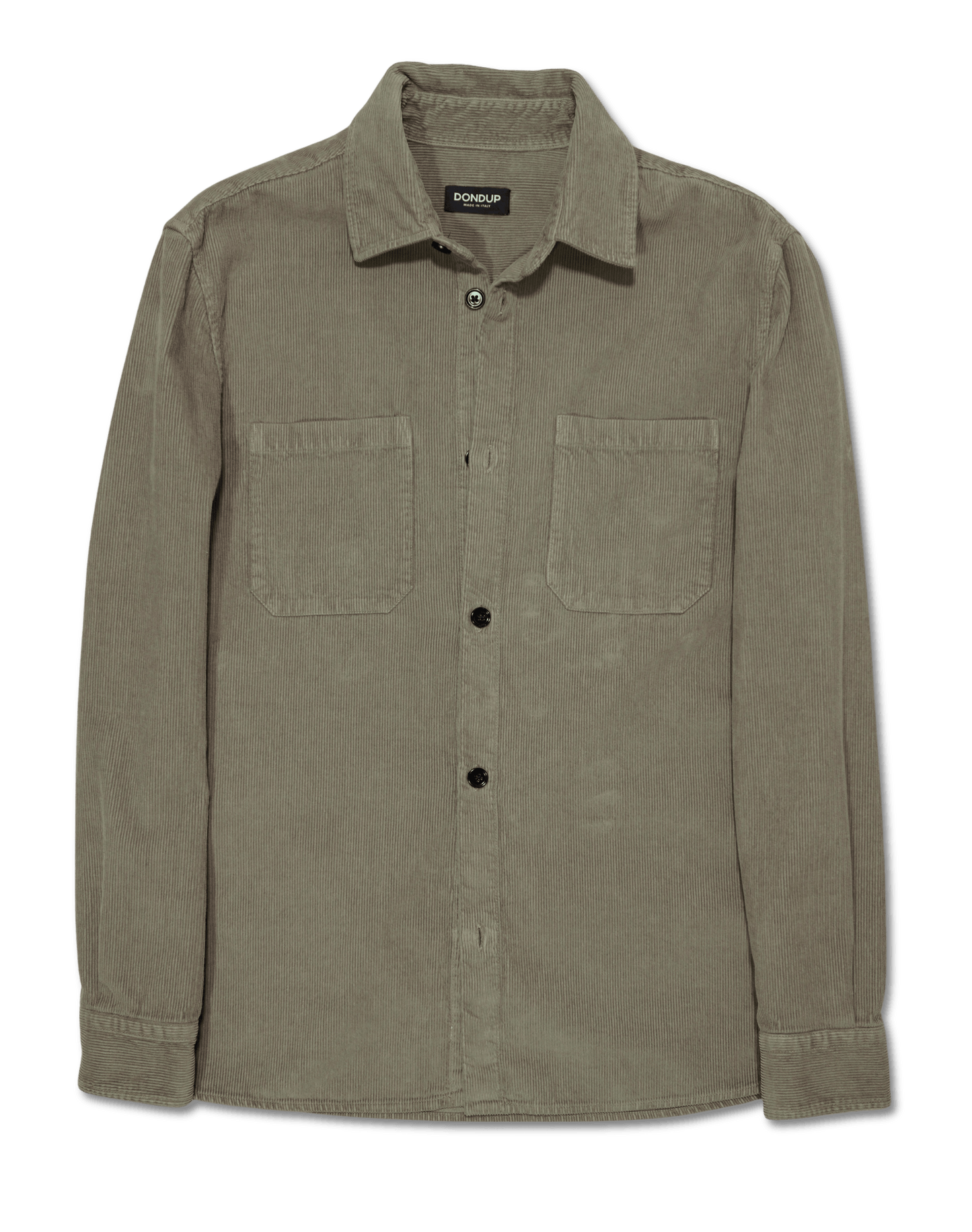 Dondup Cord Overshirt Green