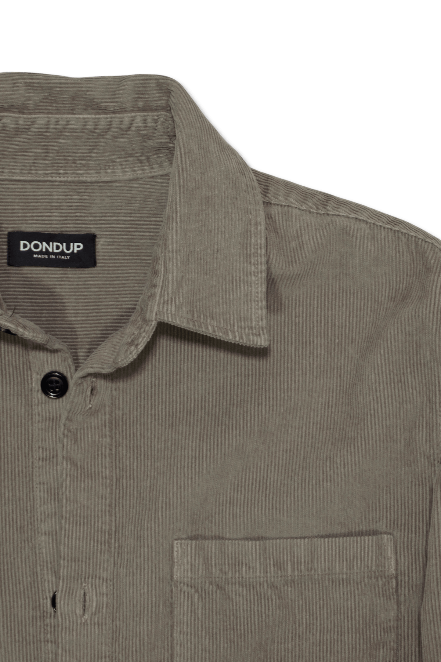 Dondup Cord Overshirt Green