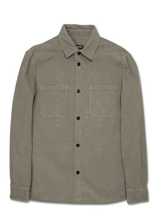 Dondup Cord Overshirt Green