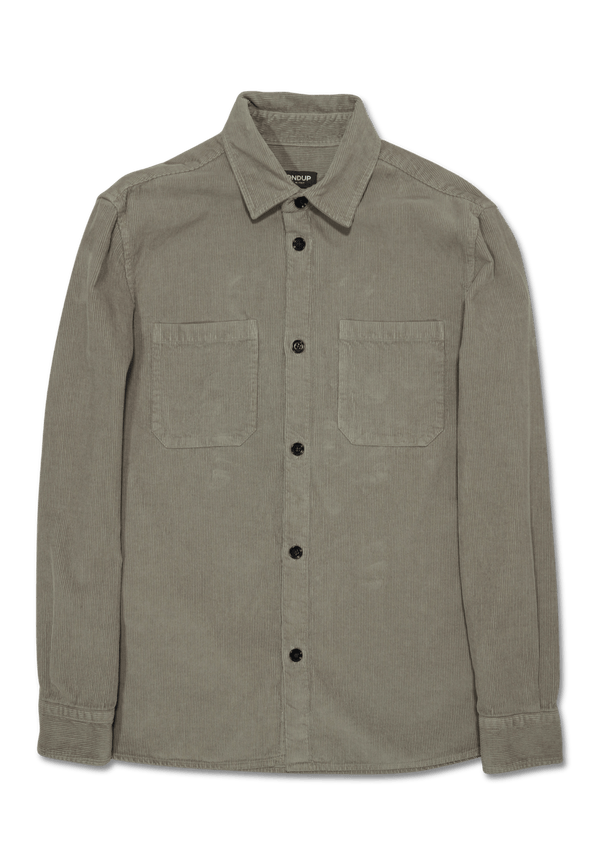 Dondup Fine Corduroy Overshirt Green