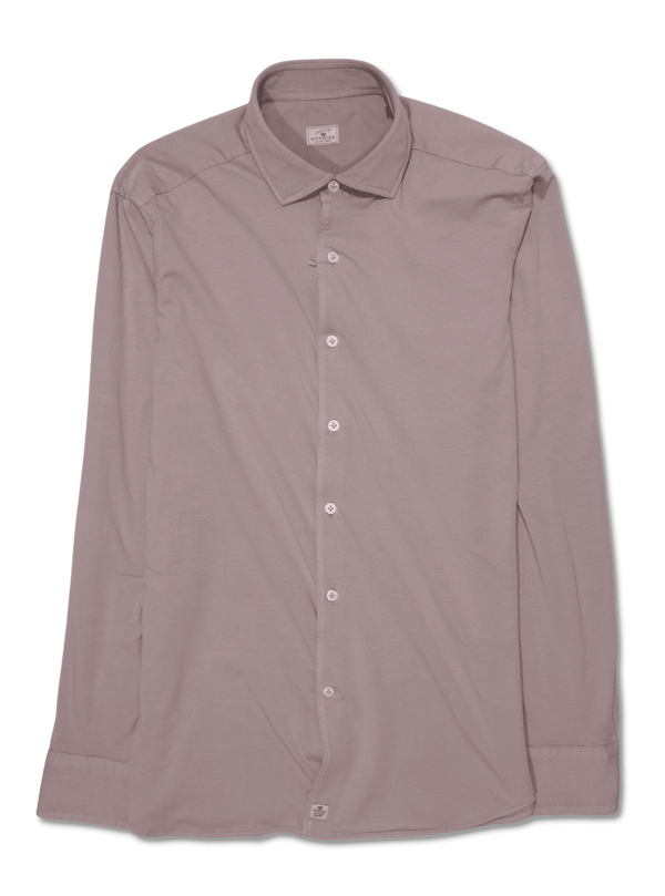 Sonrisa Shirt Washed Cotton Jersey Beige