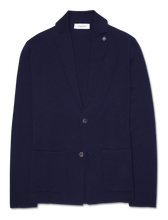 Gran Sasso Milano Knit Blazer Navy