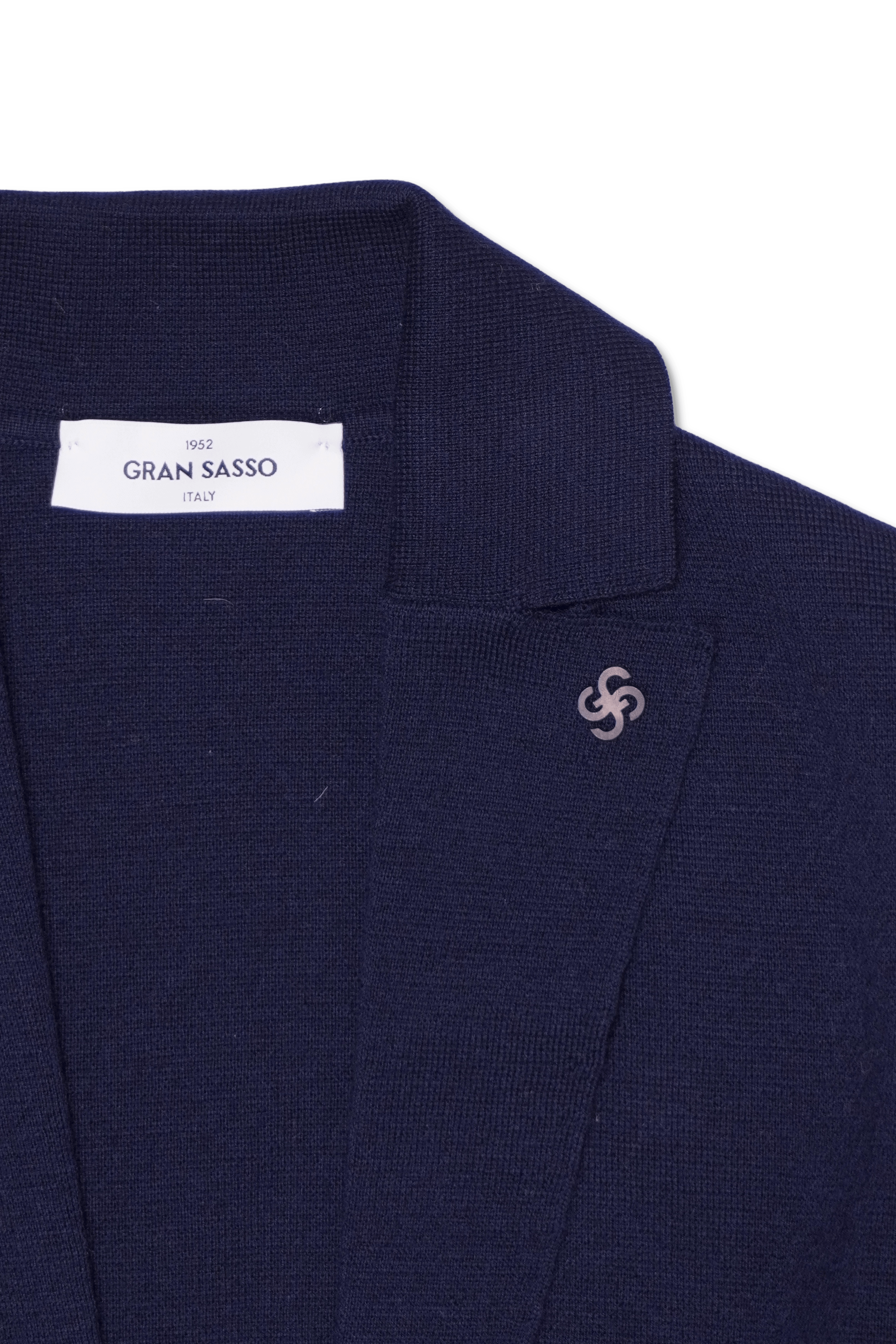 Gran Sasso Milano Knit Blazer Navy