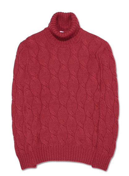 Gran Sasso Dolcevita Wool Cashmere Red