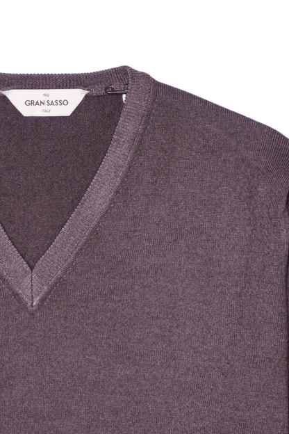 Gran Sasso Pullover V-neck Brown