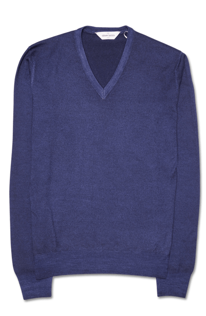 Gran Sasso Pullover V-neck Navy