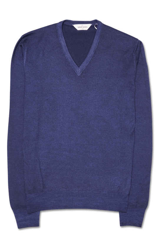 Gran Sasso Pullover V-neck Navy