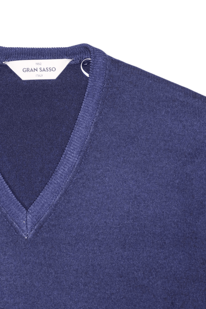 Gran Sasso Pullover V-neck Navy