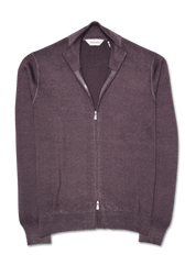 Gran Sasso Lightweight Zip Brown