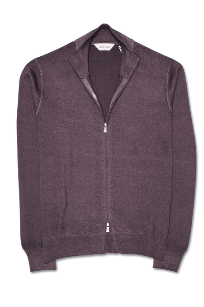 Gran Sasso Lightweight Zip Brown