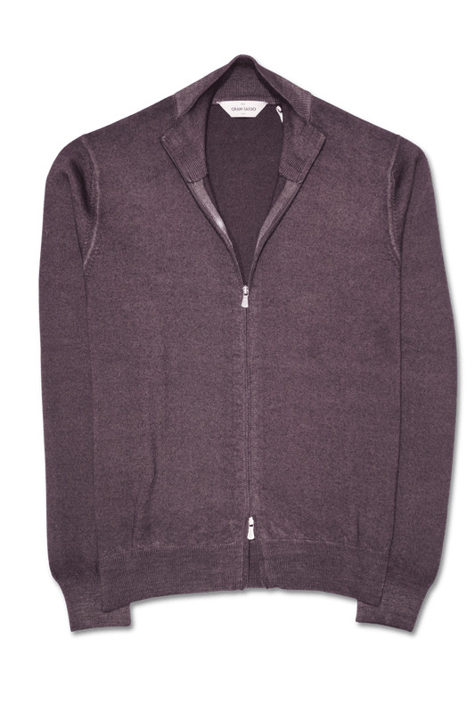 Gran Sasso Lightweight Zip Brown