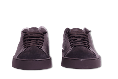 Fabiano Ricci Shearling Sneakers Brown