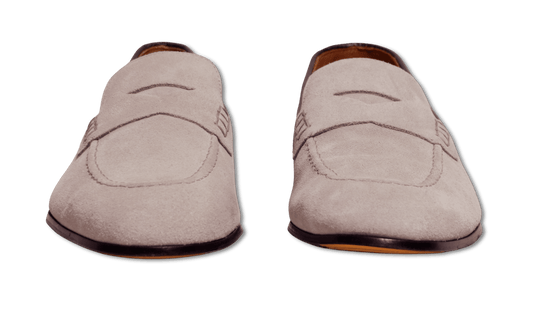 Doucals Penny Loafer Suede Light Grey