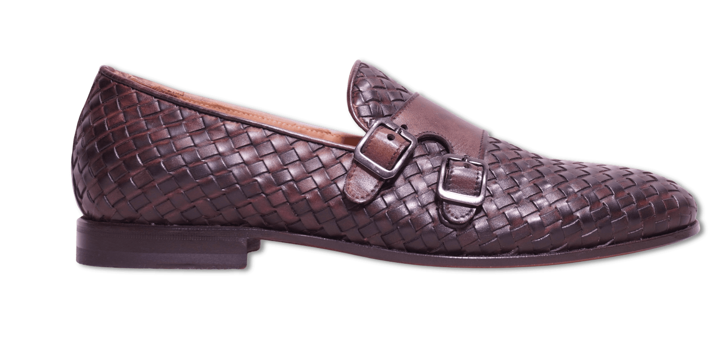 Sand Double Monk Braided Brown