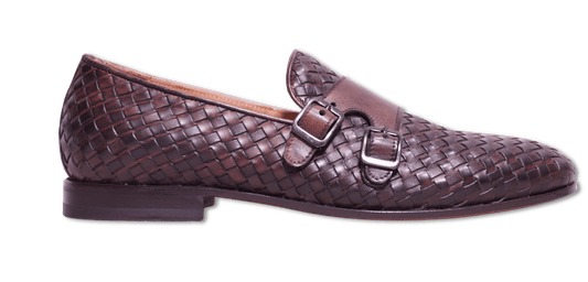 Sand Double Monk Braided Brown