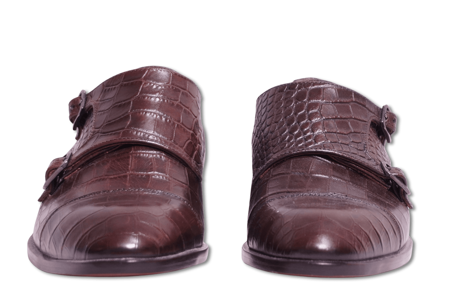Sand Double Monk Croco Brown