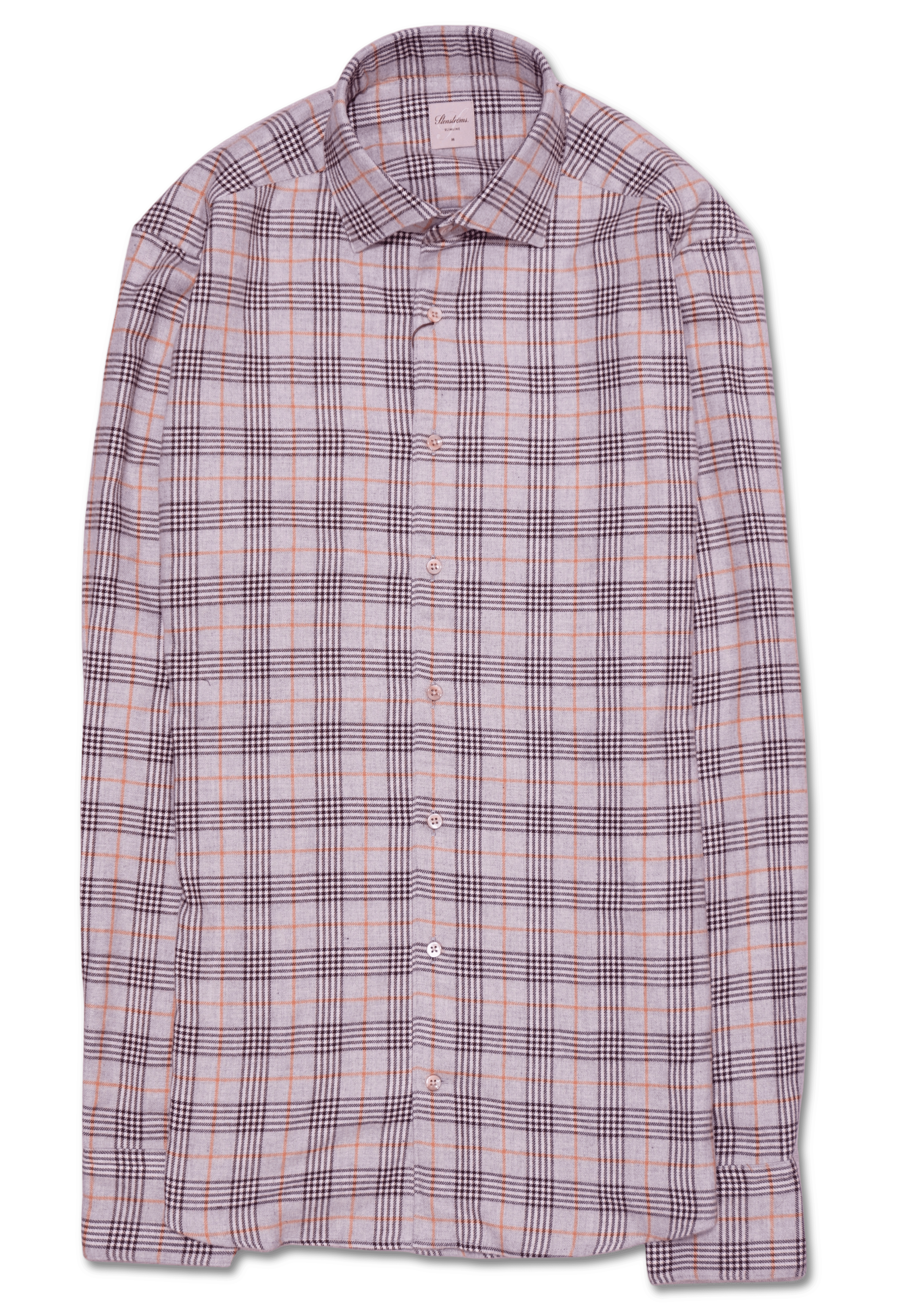 Stenströms Shirt Flannel Grey Check