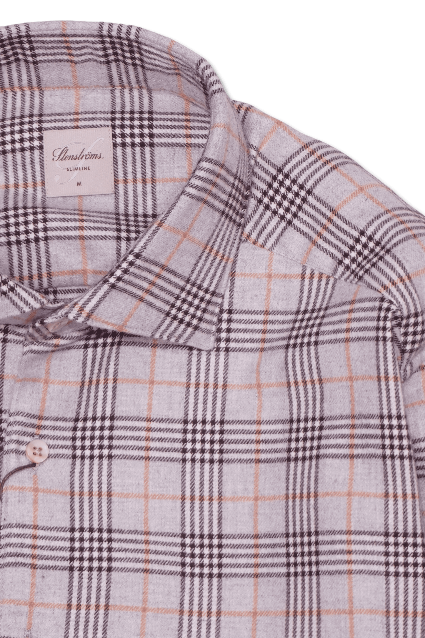 Stenströms Shirt Flannel Grey Check