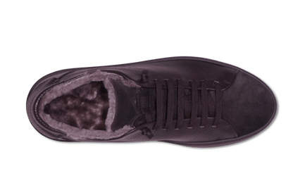 Fabiano Ricci Shearling Sneakers Brown
