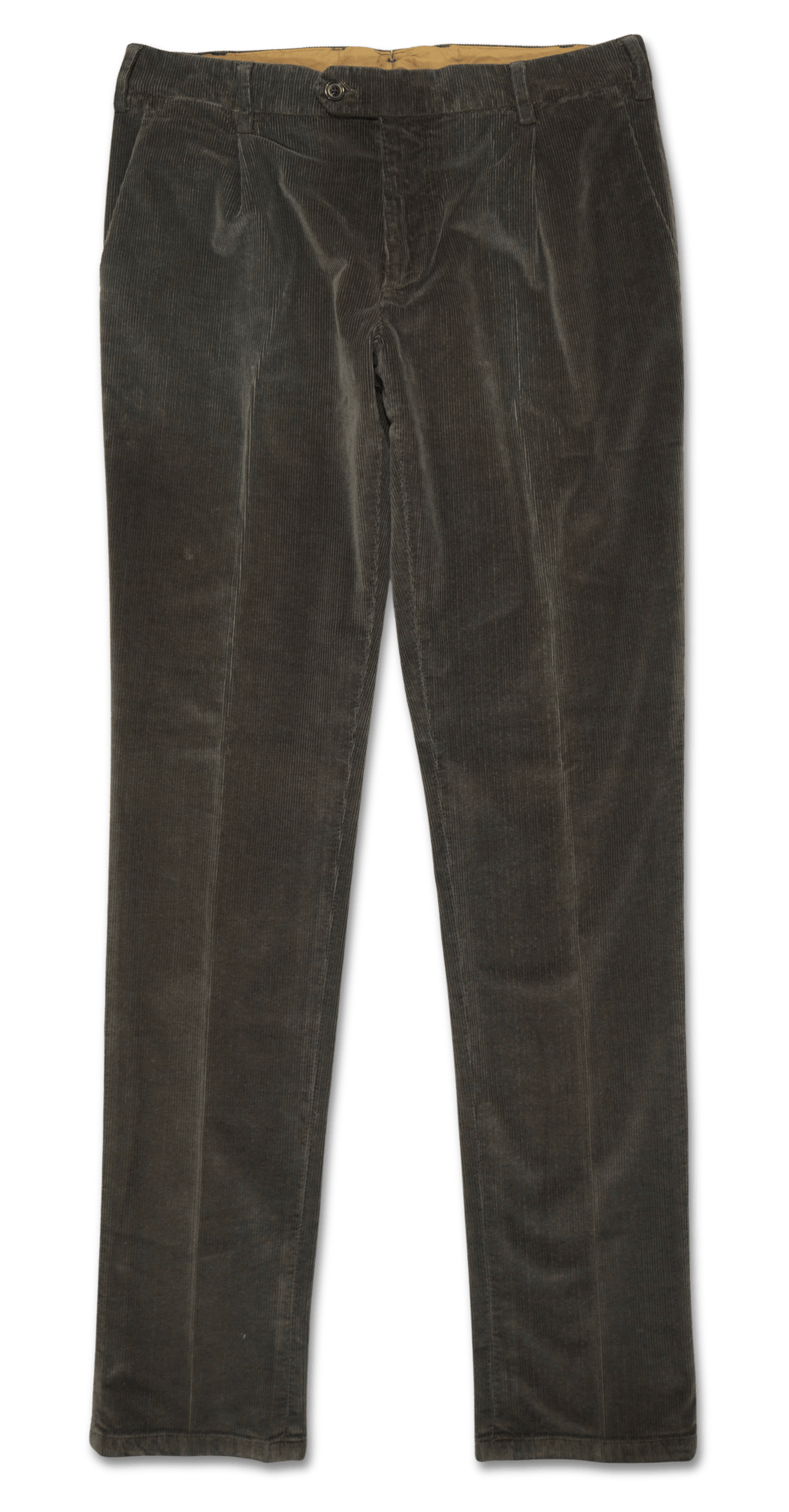 Lardini Garment Dyed Cord Trousers Brown