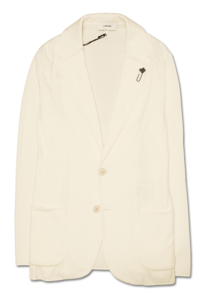 Lardini Knit Blazer White