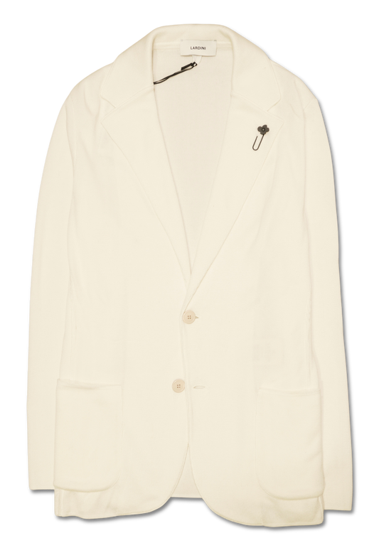 Lardini Knit Blazer White