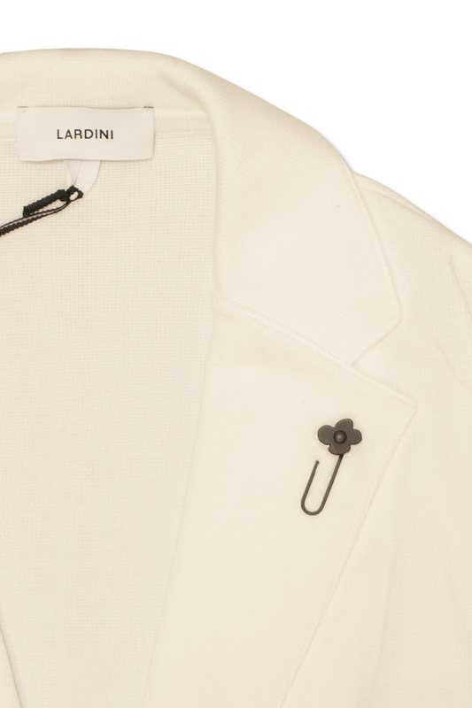 Lardini Knit Blazer White